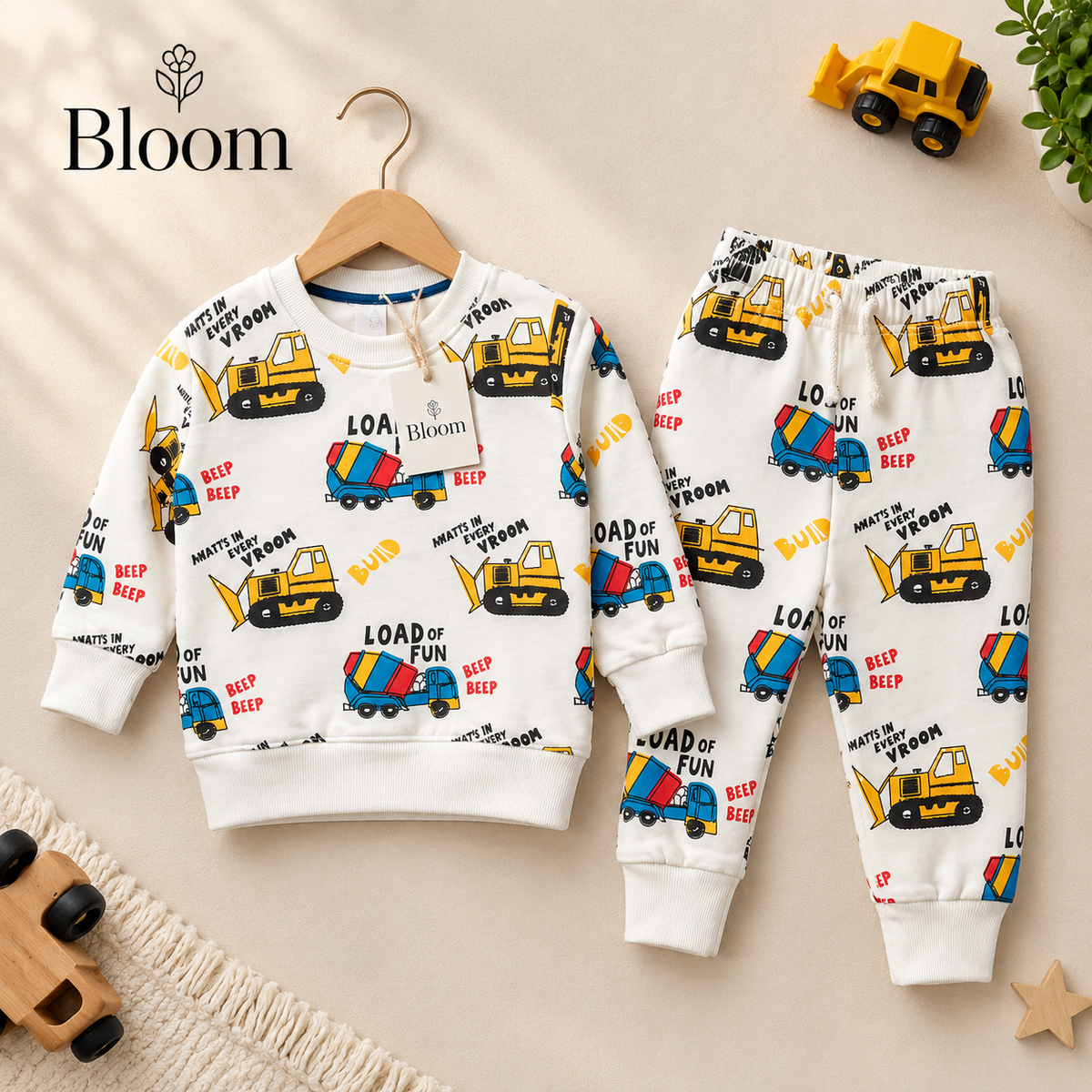 Little Explorer Printed Sweatshirt & Jogger Set