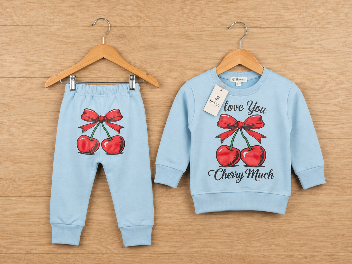Cherry Love Kids Sweatshirt & Jogger Set ππ